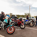 Group of bikers at bike night